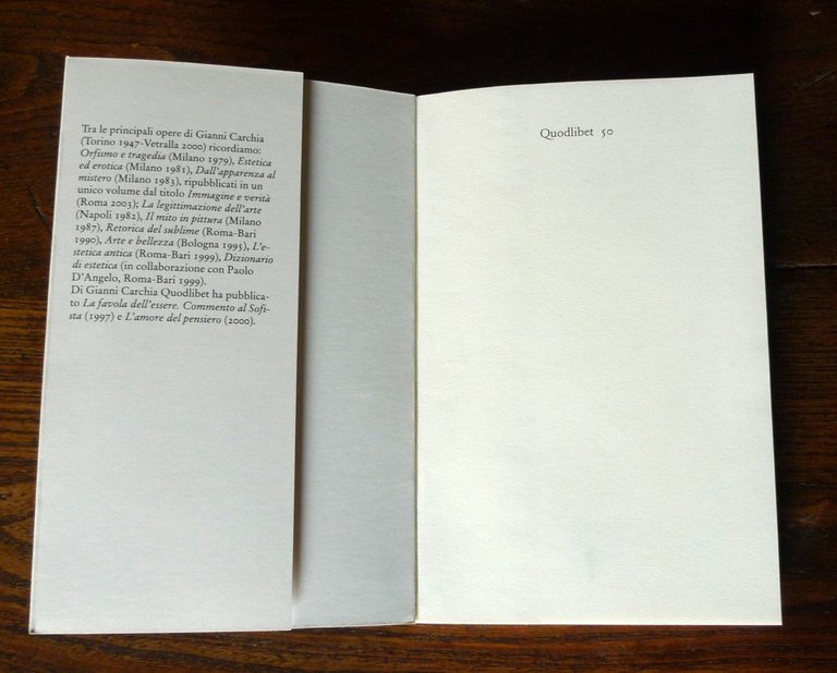 G.Carchia,NOME E IMMAGINE.SAGGIO SU WALTER BENJAMIN,2009 Quodlibet[FILOSOFIA