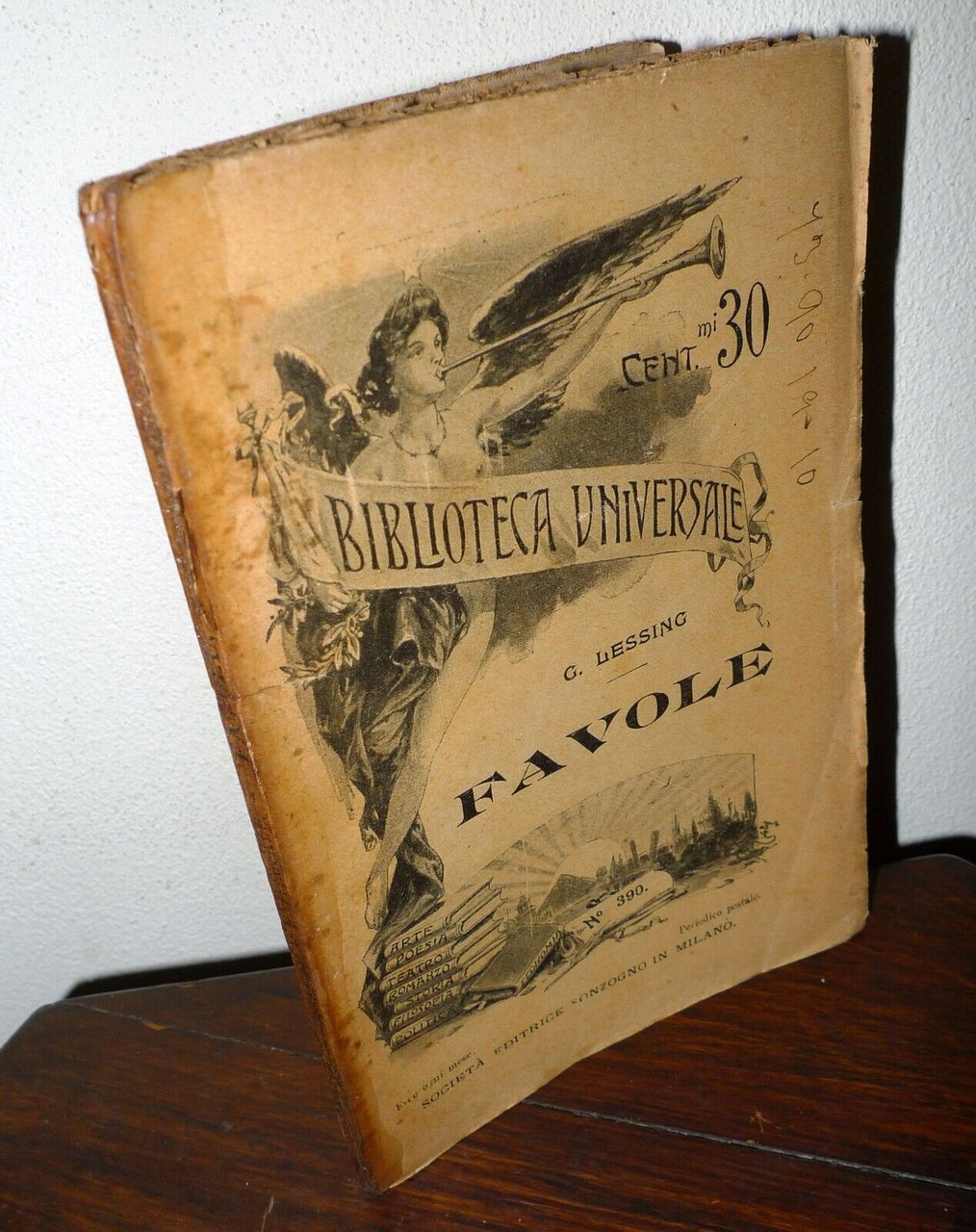 G. Lessing,FAVOLE,1909 Sonzogno BIBLIOTECA UNIVERSALE