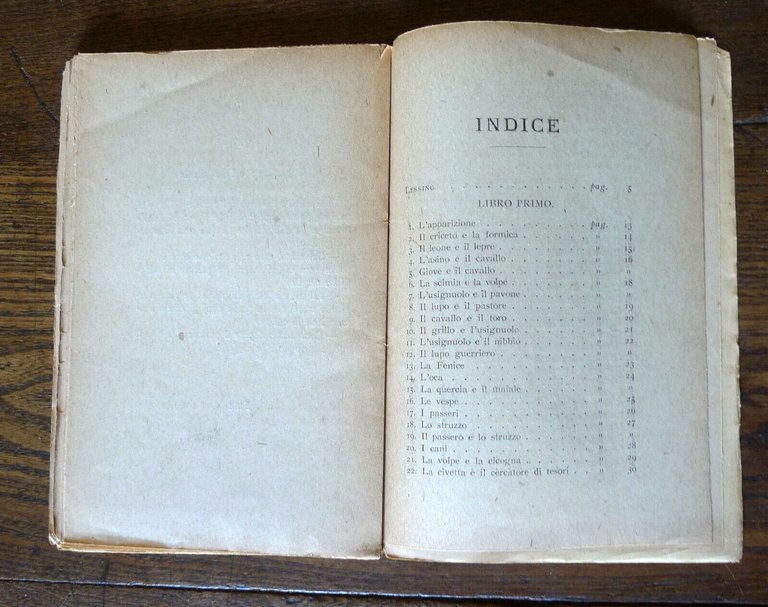 G. Lessing,FAVOLE,1909 Sonzogno BIBLIOTECA UNIVERSALE