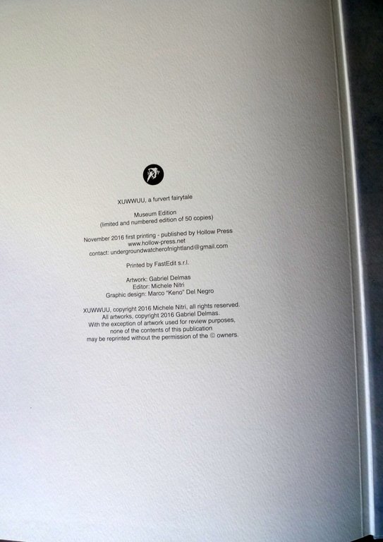 Gabriel Delmas,XUWWUU,a furver fairytale.Ed.NUMERATA,2016 Hollow[illustrazione
