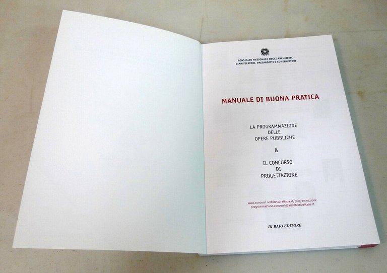 Gallione,MANUALE DI BUONA PRATICA,2008[ARCHITETTURA,CONCORSO OPERE PUBBLICHE