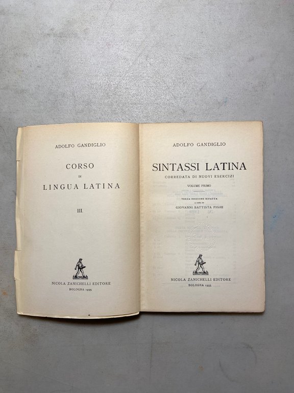 Gandiglio,CORSO DI LINGUA LATINA.Sintassi latina vol 1 e 2 Zanichelli,1950/55 | Immagine Gallery 8