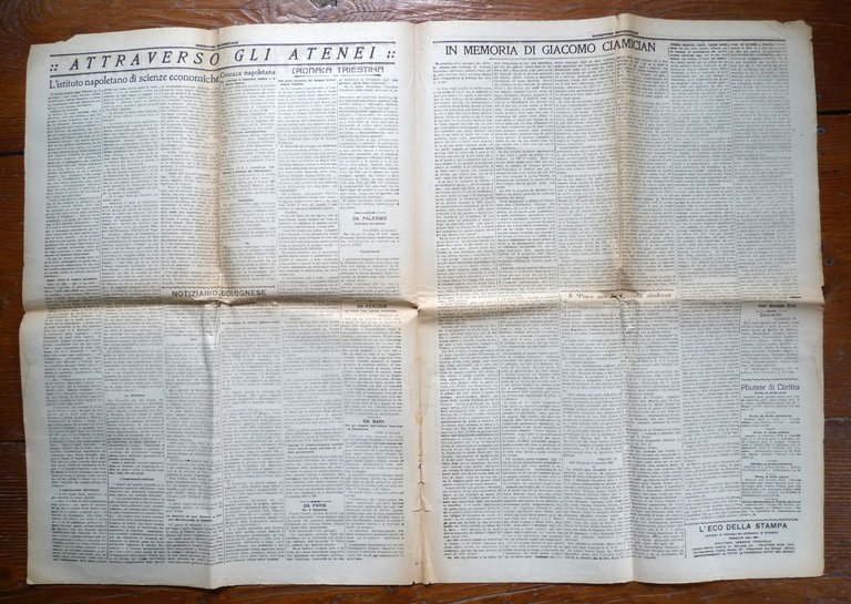 GAZZETTINO UNIVERSITARIO,Napoli 1926[Giornale settimanale,fascismo,Carducci | Immagine Gallery 6