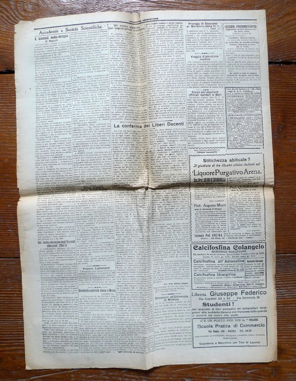 GAZZETTINO UNIVERSITARIO,Napoli 1926[Giornale settimanale,fascismo,Carducci | Immagine Gallery 7