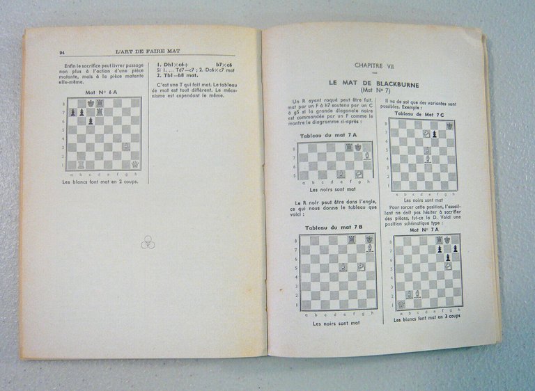 Georges Renaud/Victor Khan,L’ART DE FAIRE MAT,1952 Triboulet[corso scacchi