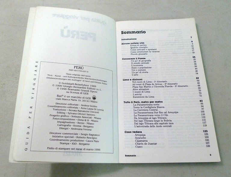 Gerd e Elfriede Moller,PERÙ,1996 Moizzi[GUIDA PER VIAGGIARE,TURISMO,VIAGGI