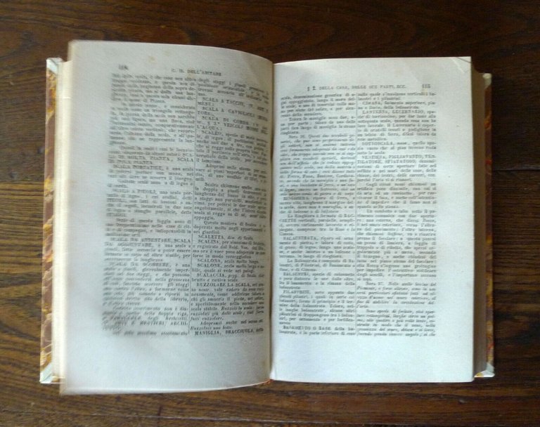 Giacinto Carena,VOCABOLARIO ITALIANO DOMESTICO+D'ARTI E MESTIERI,1859 Napoli