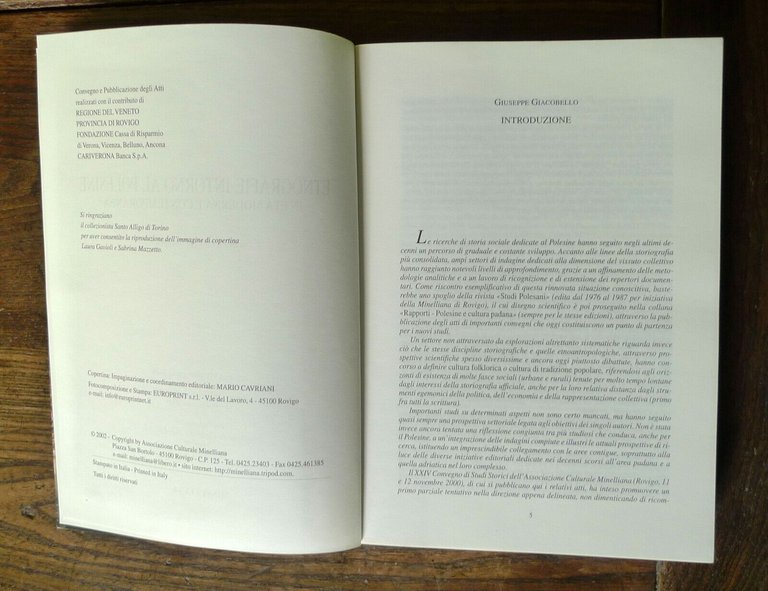 Giacobello,ETNOGRAFIE INTORNO AL POLESINE,2002 Minelliana[CULTURA PADANA