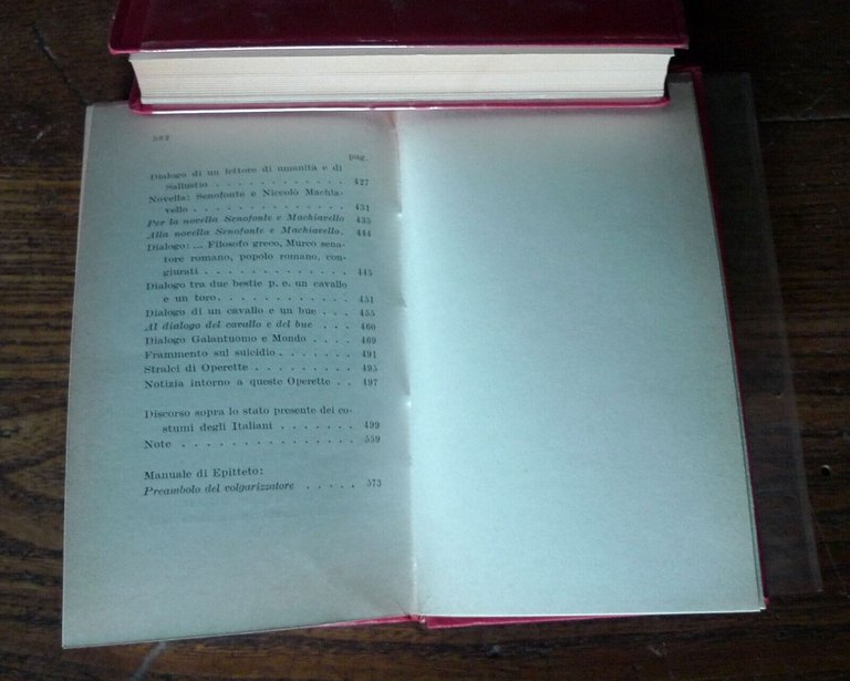 Giacomo Leopardi,OPERETTE MORALI E ALTRI SCRITTI,2 VOLL.,1966 Zanichelli