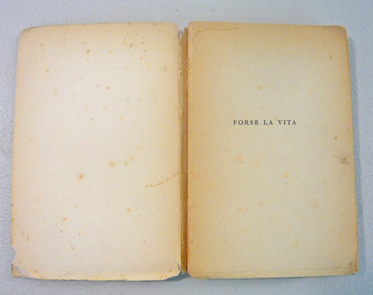 Gian Gino Pellegrini,FORSE LA VITA,1938 Baldini & Castoldi[fascismo,Romanzieri