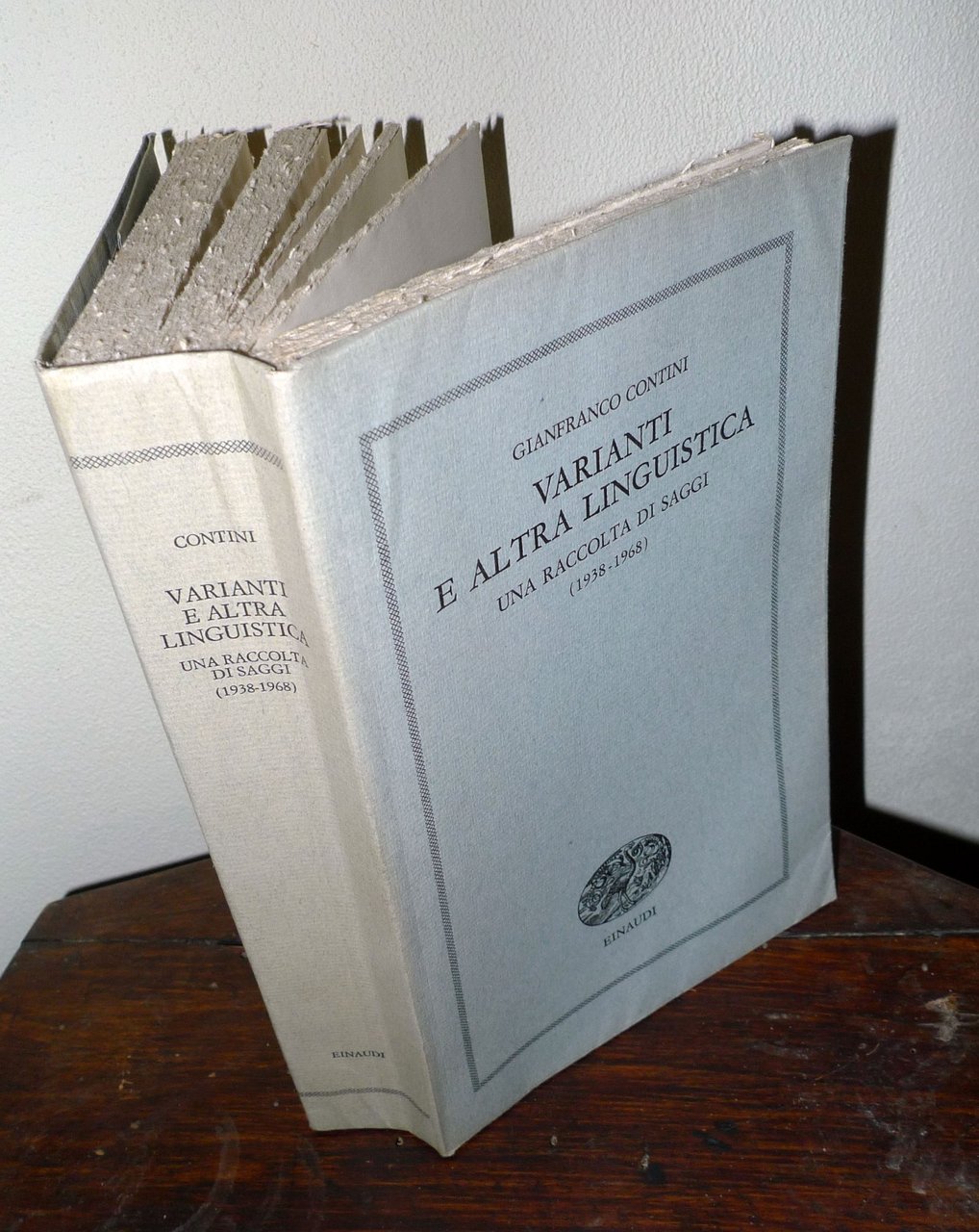 Gianfranco Contini,VARIANTI E ALTRA LINGUISTICA(1938-1968),1970 Einaudi[critica | Immagine principale