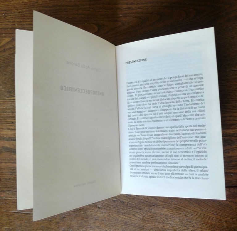 Gianni Actis Barone,ANTROPOECCENTRICO,1998 Edizioni dell'Ortica[romanzo noir | Immagine Gallery 5