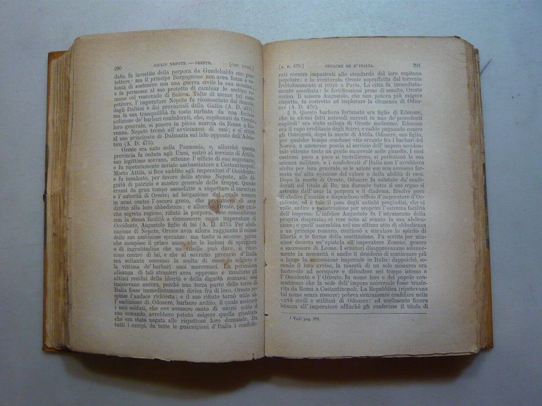 Gibbon,STORIA DELLA DECADENZA E ROVINA DELL’IMPERO ROMANO,Barbera, Firenze, 1872
