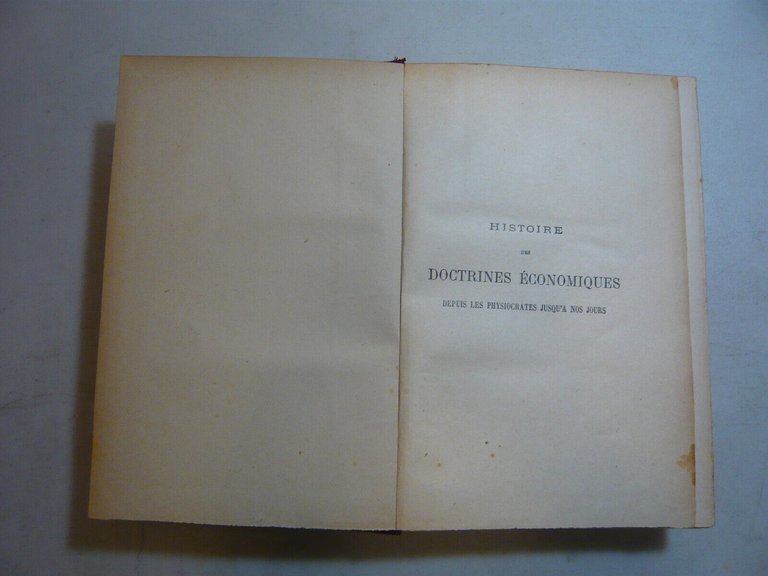 Gide-Rist,HISTOIRE DES DOCTRINES ECONOMIQUES...,Parigi,1926[francese