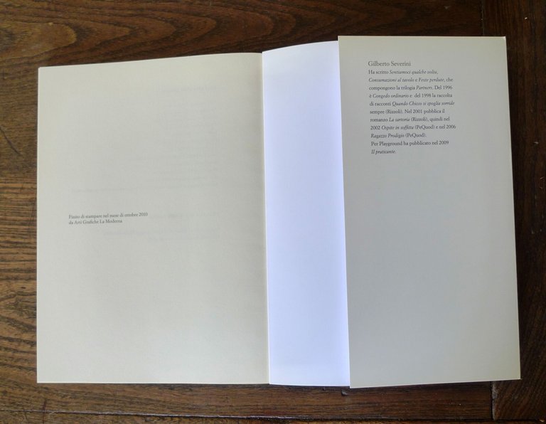 Gilberto Severini,A COSA SERVONO GLI AMORI INFELICI,2010 Playground