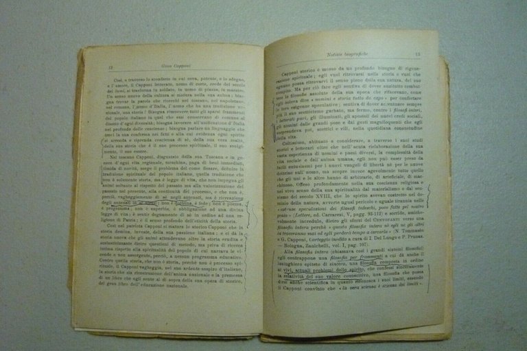 Gino Capponi,SULLA EDUCAZIONE.Frammento, Bemporad & Figlio,Firenze,1923