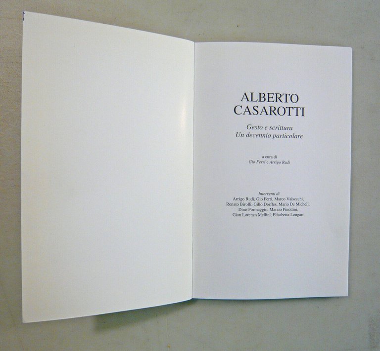 Gio Ferri/Arrigo Rudi,ALBERTO CASAROTTI,Testuale[catalogo,arte,poesia