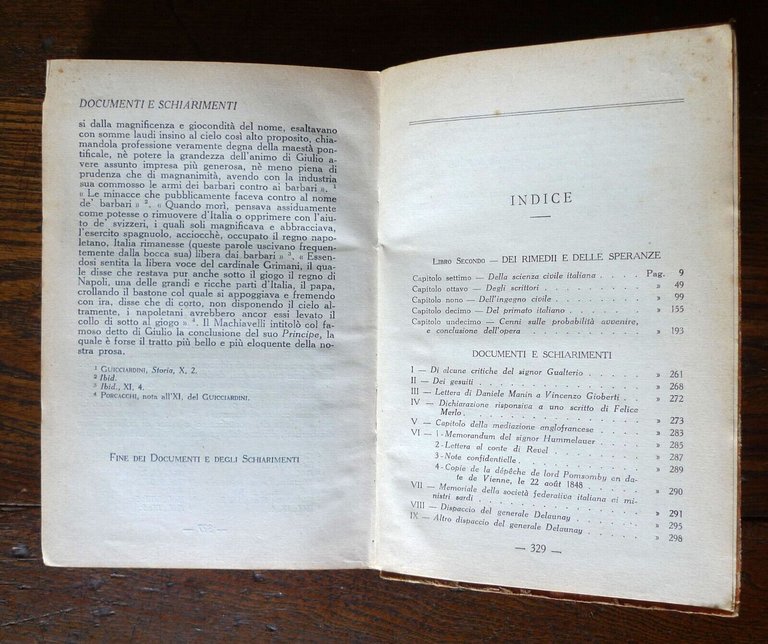 Gioberti,IL RINNOVAMENTO CIVILE D'ITALIA Vol.I-II-IV,1924 Ist.Ed.Italiano