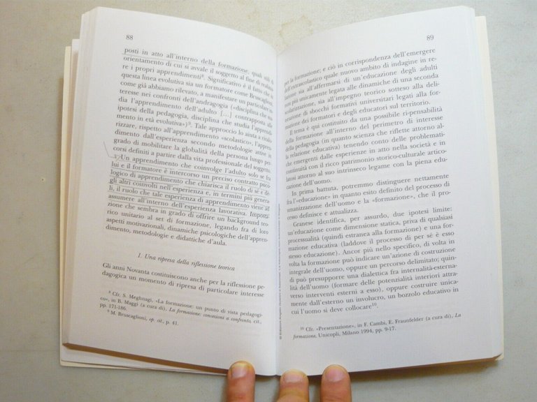 Giorgio Bocca, PEDAGOGIA DELLA FORMAZIONE Guerini Editore, Milano, 2004[lavoro