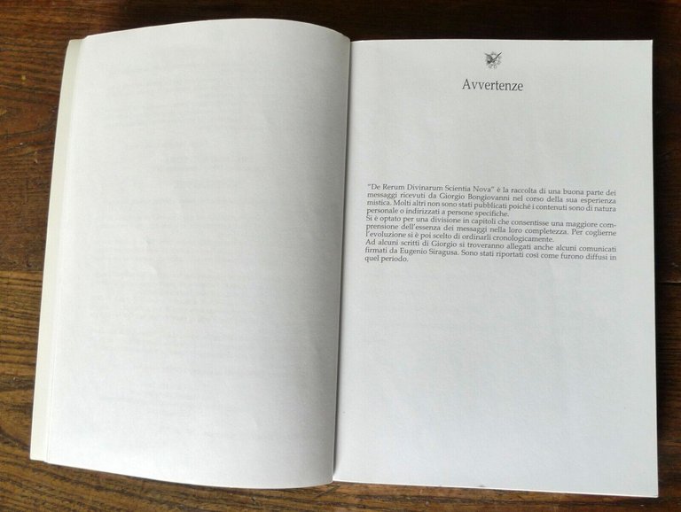 GIORGIO BONGIOVANNI,DE RERUM DIVINARUM SCIENTIA NOVA,2004[Fatima,esoterismo,UFO