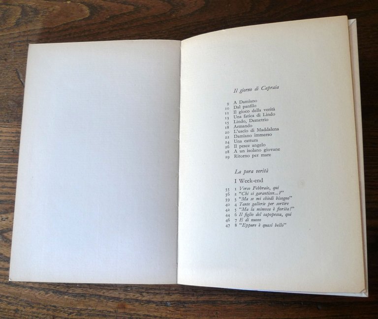 Giorgio Cesarano,LA PURA VERITÀ,1963 Mondadori I^ed.[POESIA