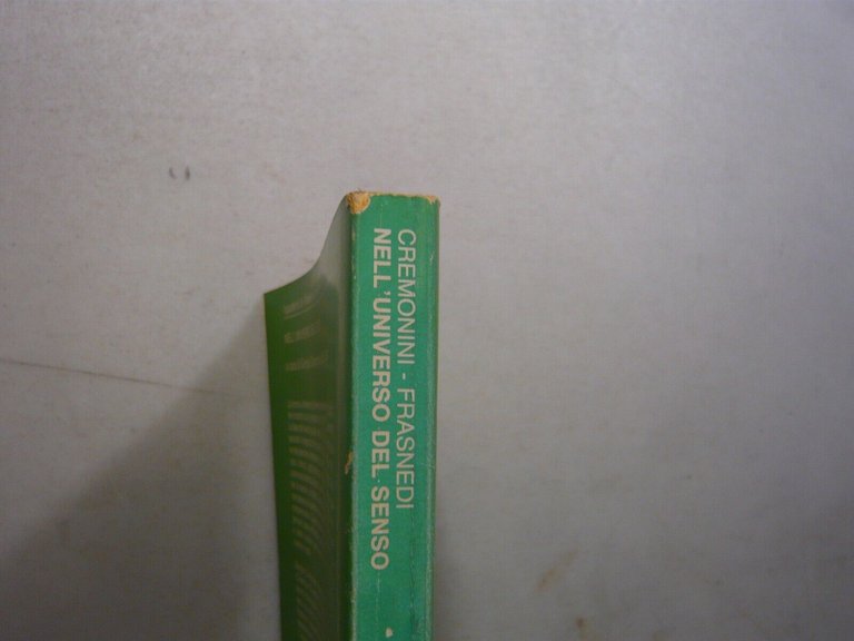 Giorgio Cremonini e Fabrizio Frasnedi,NELL’UNIVERSO DEL SENSO,Il Mulino 1986