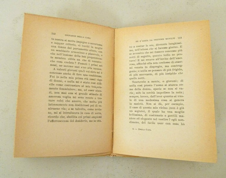 Giovanni Della Casa,SE S'ABBIA DA PRENDER MOGLIE,'46 Le Monnier[Ugo Enrico …