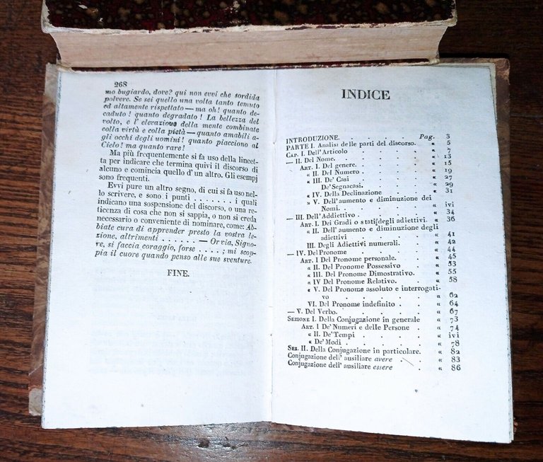 GIOVANNI FACONDO CARDUCCI,ELEMENTI DI GRAMMATICA ITALIANA,1847 Fraticelli