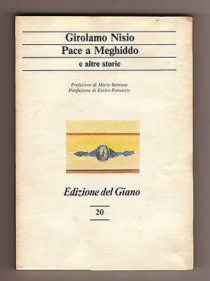 Girolamo Nisio,PACE A MEGHIDDO,Ed.del Giano 1988[storia,Israele,memorialistica
