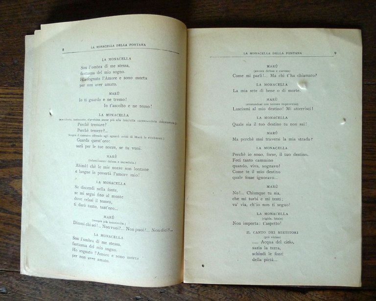 Giuseppe Adami,LA MONACELLA DELLA FONTANA.Musica:G.Mulè,Ricordi[libretto,lirica | Immagine Gallery 5