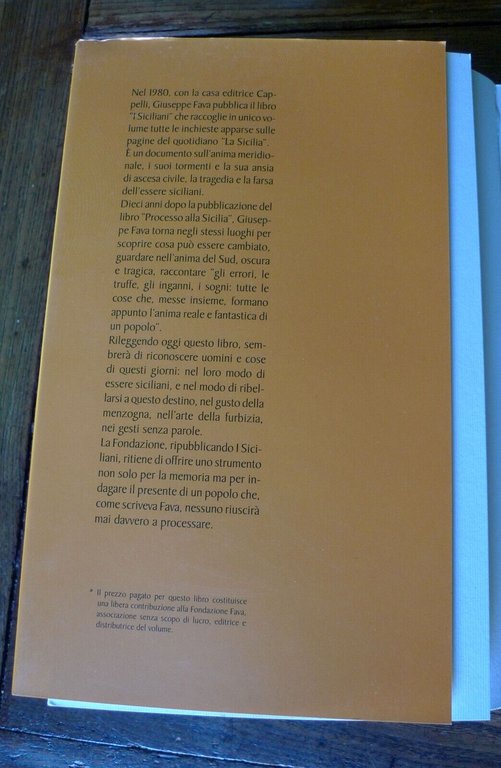 Giuseppe Fava,I SICILIANI,2013 Fondazione G.F.[ristampa,ed.fuori commercio
