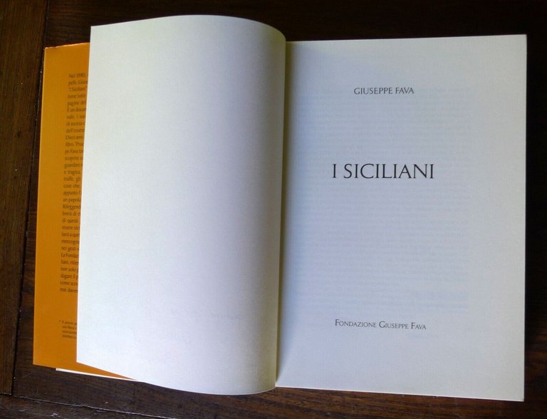 Giuseppe Fava,I SICILIANI,2013 Fondazione G.F.[ristampa,ed.fuori commercio