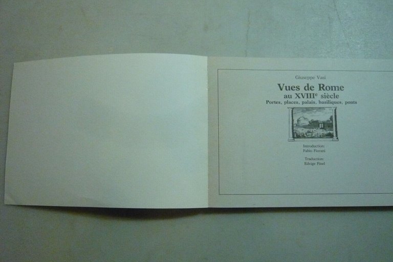 Giuseppe Vasi,VUES DE ROME AU XVIII SIECLE, 1992 [Roma antica …