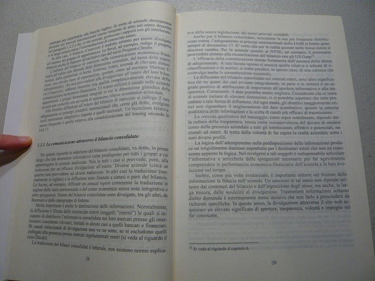 Giusepponi,COMUNICAZIONE ECONOMICO-FINANZIARIA DELLE GRANDI IMPRESE,2003