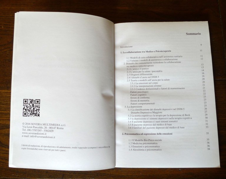 Giusti/Bilello,LO PSICOTERAPEUTA SANITARIO NELL'AMBULATORIO MEDICO,2016 Sovera