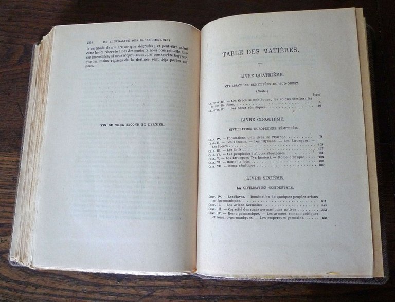 GOBINEAU,ESSAI SUR L'INÉGALITÉ DES RACES HUMAINES,1933 Lib.de Paris[RAZZISMO