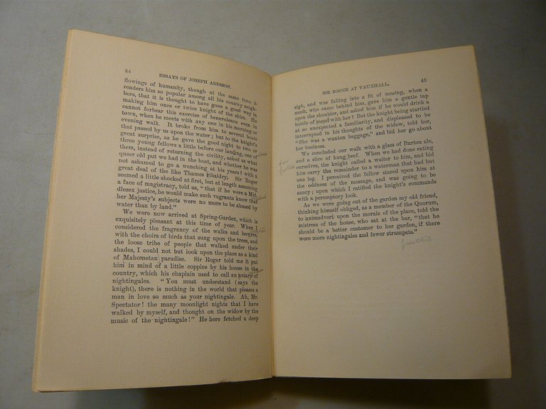 Green,ESSAYS OF JOSEPH ADDISON,Londra-New York,1906