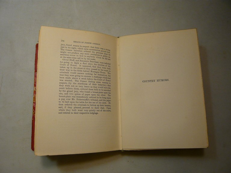 Green,ESSAYS OF JOSEPH ADDISON,Londra-New York,1906
