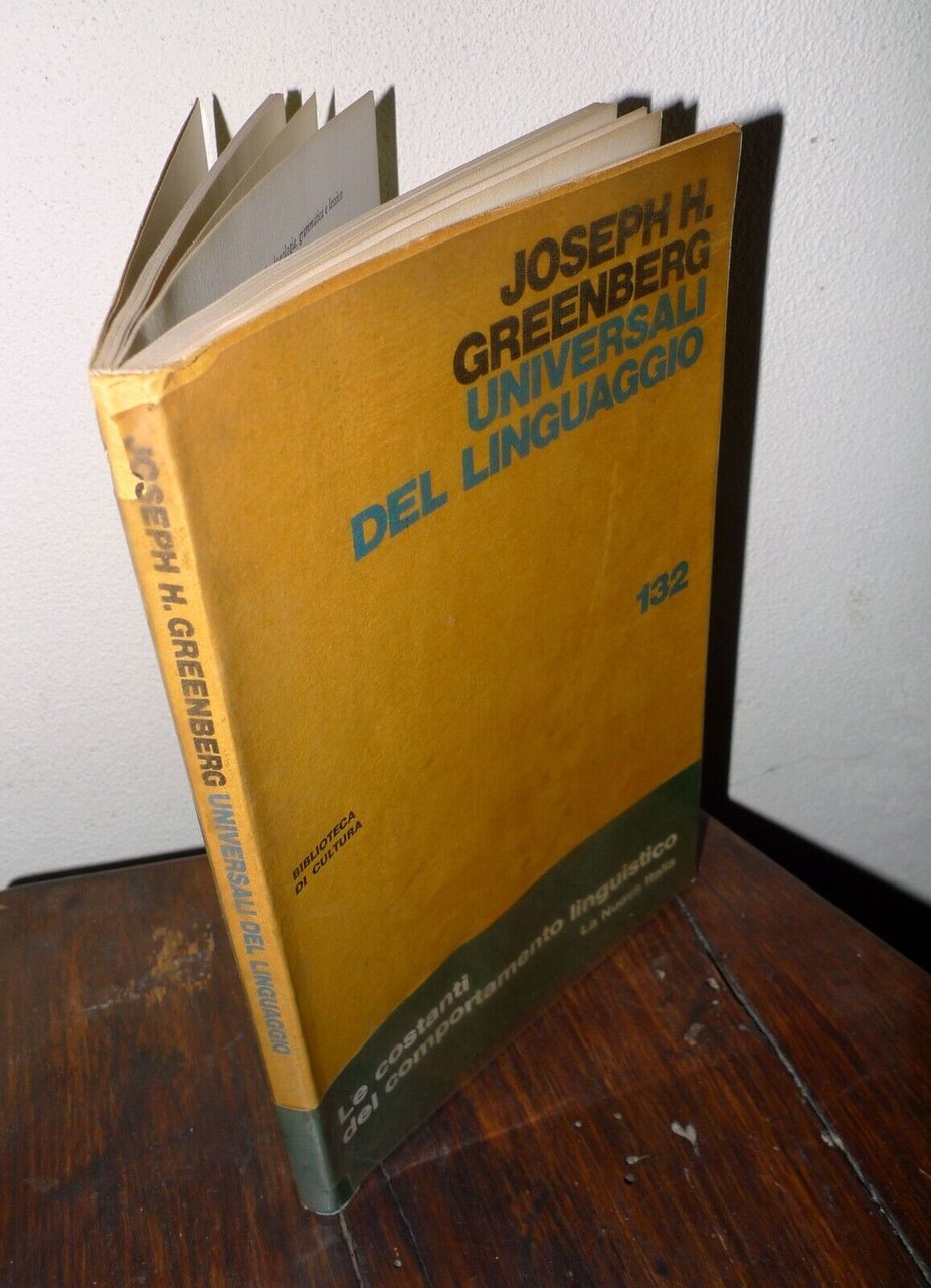 Greenberg,UNIVERSALI DEL LINGUAGGIO,1975 La Nuova Italia[LINGUISTICA
