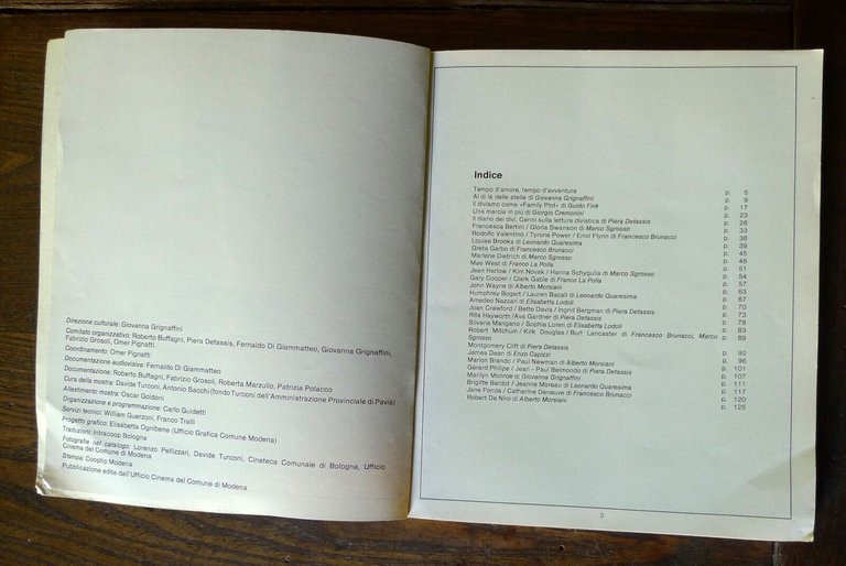 Grignaffini,STAR.TRE PASSI NEL DIVISMO,1981 Modena[CINEMA,catalogo rassegna