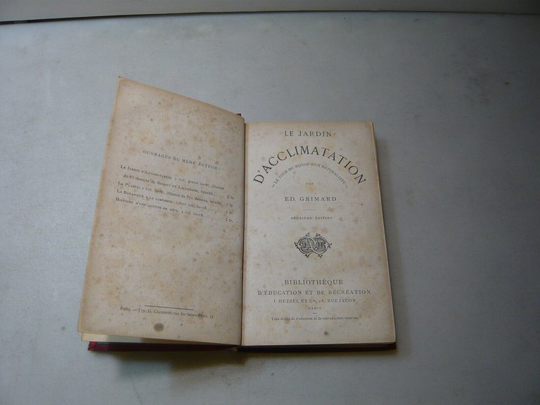 Grimard,LE JARDIN D'ACCLIMATATION,Parigi,1880ca.