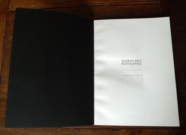 GUDRUN BIELZ RUTH SCHNELL,1990 BIENNALE DI VENEZIA APERTO[arte,media elettronici | Immagine Gallery 2