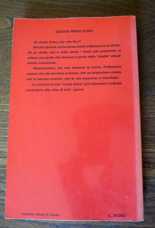 Guillon/Le Bonniec,SUICIDIO.MODO D'USO.STORIA,ATTUALITÀ,TECNICA,1988 Nautilus
