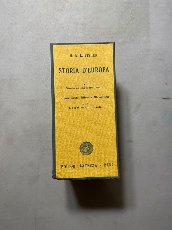 H.A.L. Fisher STORIA D’EUROPA, Laterza 1961[3 voll. con cofanetto | Immagine Gallery 2