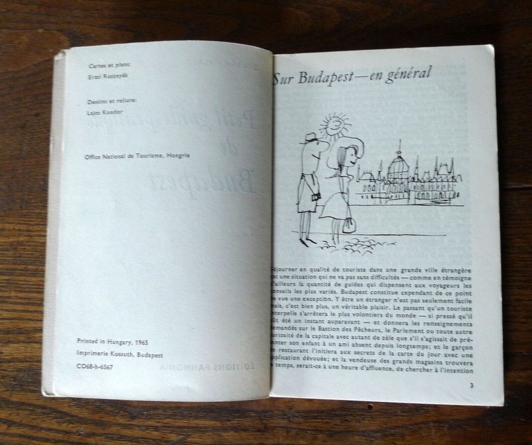 Halász,PETIT GUIDE PRATIQUE DE BUDAPEST,1965 Pannonia[guida pratica