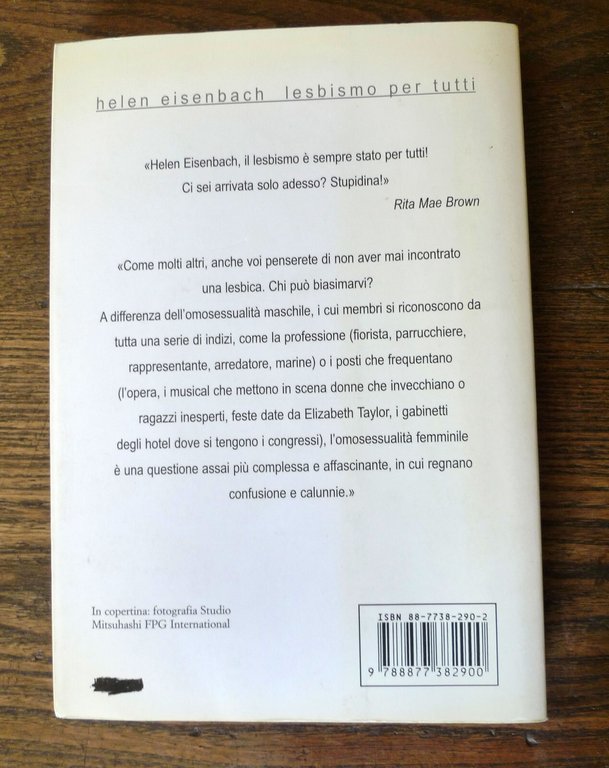 Helen Eisenbach,LESBISMO PER TUTTI,1998 La Tartaruga[omosessualità femminile
