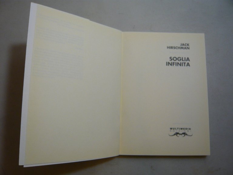 Hirschman,SOGLIA INFINITA,Salerno,1993