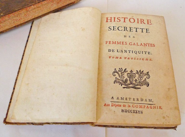 HISTOIRE SECRETTE DES FEMMES GALANTES DE L'ANTIQUITE,1726 Amsterdam[cortigiane