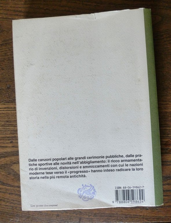 Hobsbawm/Ranger,L'INVENZIONE DELLA TRADIZIONE,1987 Einaudi[STORIA