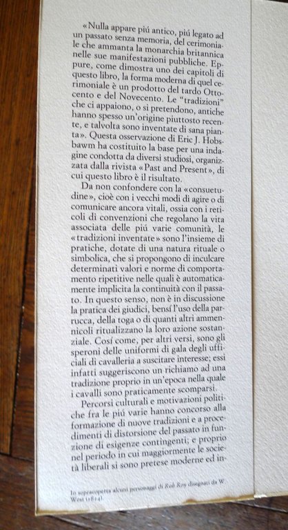 Hobsbawm/Ranger,L'INVENZIONE DELLA TRADIZIONE,1987 Einaudi[STORIA